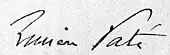 signature de Lucien Paté