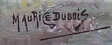 signature de Maurice Dubois