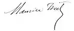 Signature de Maurice Weil