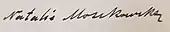 Signature de Natalie Moszkowska