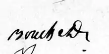 signature de Pierre Simon Bouchet