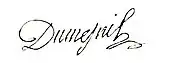 signature de Pierre-Louis Dumesnil