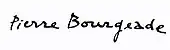 signature de Pierre Bourgeade