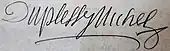 signature de Pierre Duplessy-Michel