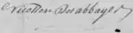 Signature de Pierre Nicollon des Abbayes