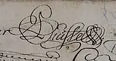 signature de Pierre Puiffe