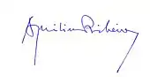 signature d'Aquilino Ribeiro