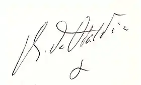 Signature de René de Obaldia