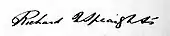 Signature de Richard Neville Speaight