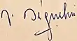 Signature de Roland Béguelin