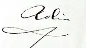 signature d'Alexandre Alban Rolin