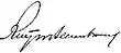 Signature de Charles Ruijs de Beerenbrouck