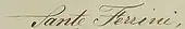 signature de Sante Ferrini