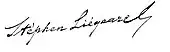 signature de Stéphen Liégeard