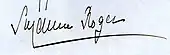 signature de Suzanne Roger