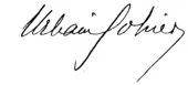 signature d'Urbain Gohier