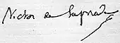 signature de Victor de Laprade