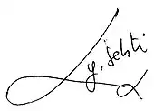 signature d'Youcef Sebti