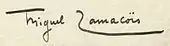 signature de Miguel Zamacoïs