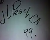 signature de Jean-Louis Pesch