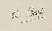 Signature de Edmond Brazès