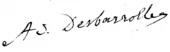 signature d'Adolphe Desbarrolles