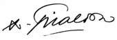 signature d'Adolphe Giraldon