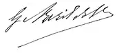 signature d'Adrienne Avril de Sainte-Croix