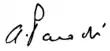 Signature de Alexandre Parodi