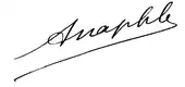 signature d'André Naphle