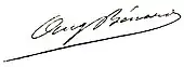 signature d'Auguste Bénard