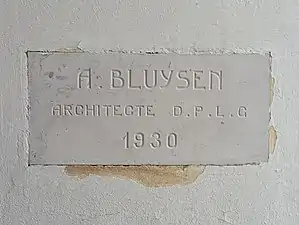 Signature d'A. Bluysen à Vittel.