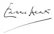 Signature de Edward Heath