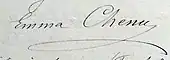 signature d'Emma Chenu