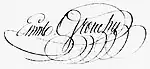 Signature de Emmanuel de Grouchy