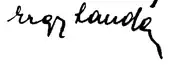 signature d'Ergy Landau