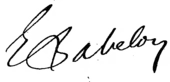 signature d'Ernest Babelon