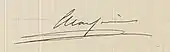 signature d'Ernest Massiou