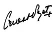 Signature de Ernest Pezet