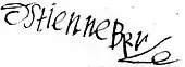 signature d'Étienne Brûlé