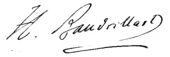 signature de Henri Baudrillart