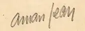 signature d'Edmond Aman-Jean