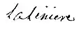 Signature de Antoine-François de Guichard de La Linière