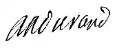 signature d'Antoine Andurand