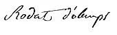 signature d'Antoine François Rodat d'Olemps