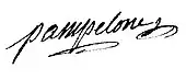 signature d'Antoine Jacques de Guyon de Geis de Pampelonne