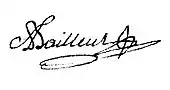 signature d'Antoine Louis Philibert Bailleul