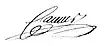 Signature de Armand-Gaston Camus