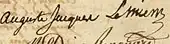 signature d'Auguste-Jacques Lemierre d'Argy