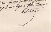 signature d'Auguste Hilarion de Kératry